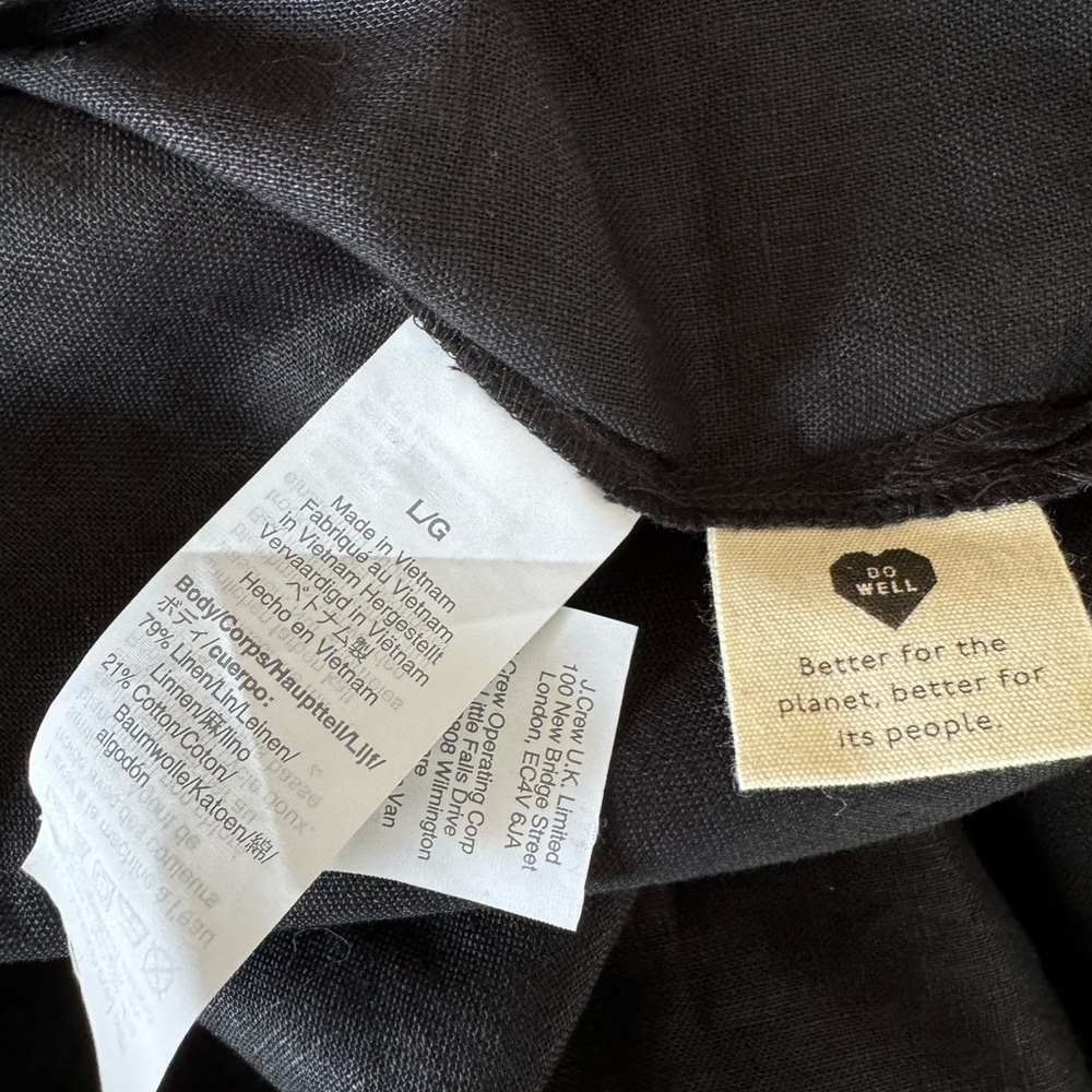 Madewell Linen-Blend V-Neck Tank Dress - Picture 6 of 6